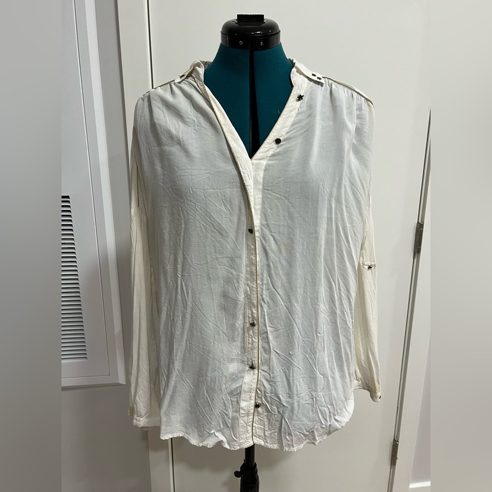 White Summer Button Down